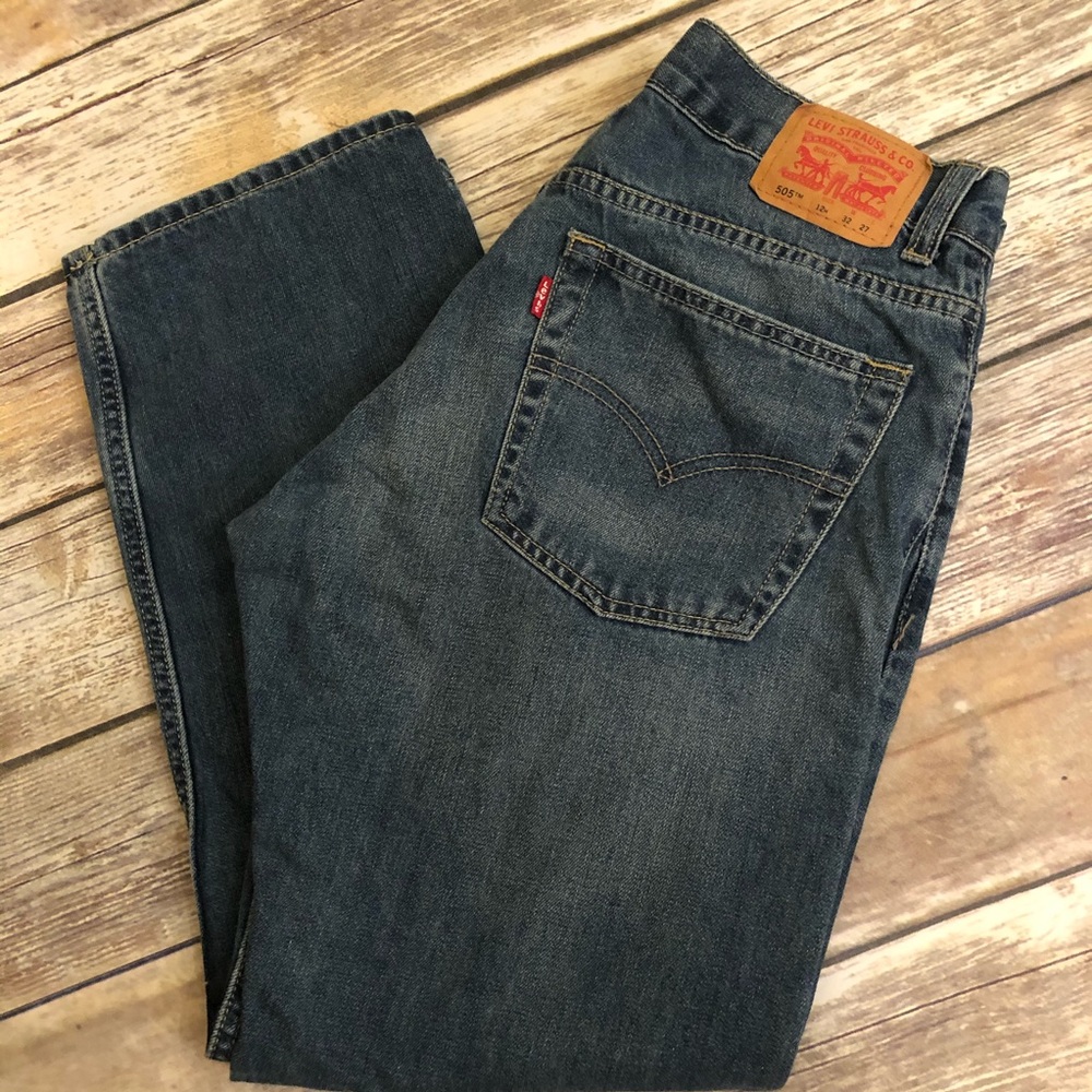 Levi’s 505 Blue Jeans Boy’s 12H 32x27